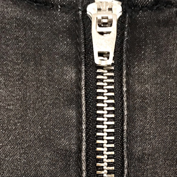 bebe Gray Denim Military Mini Dress - Picture 12 of 13